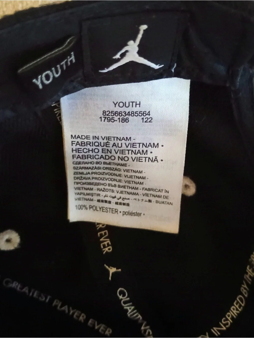 Jordan youth snapback